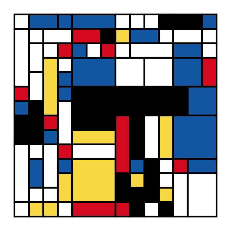 Mondrian squares #3