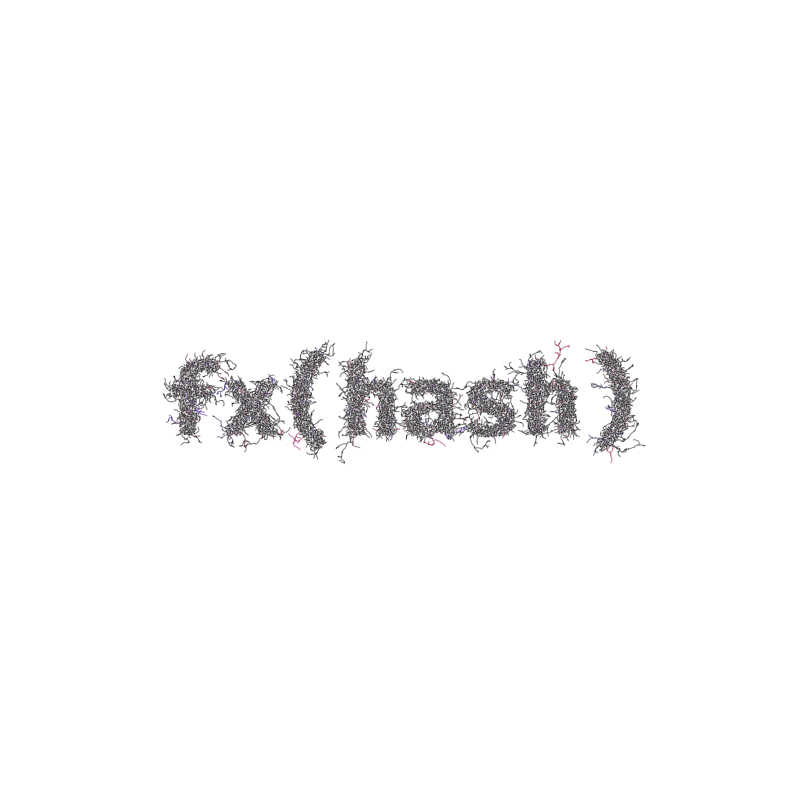 FXHASH Logo with Features #841