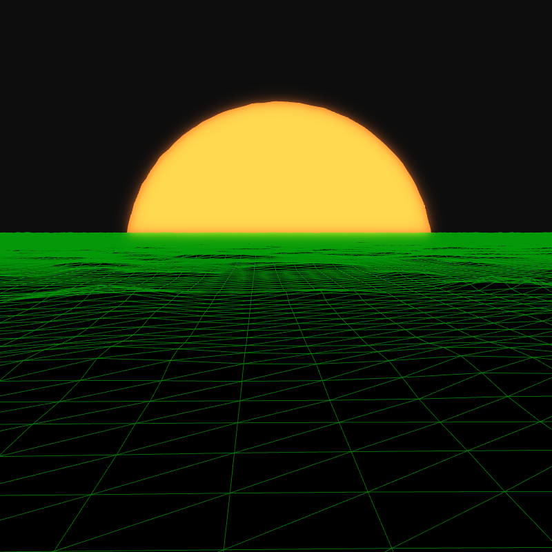 Generative Retrowave Field #44