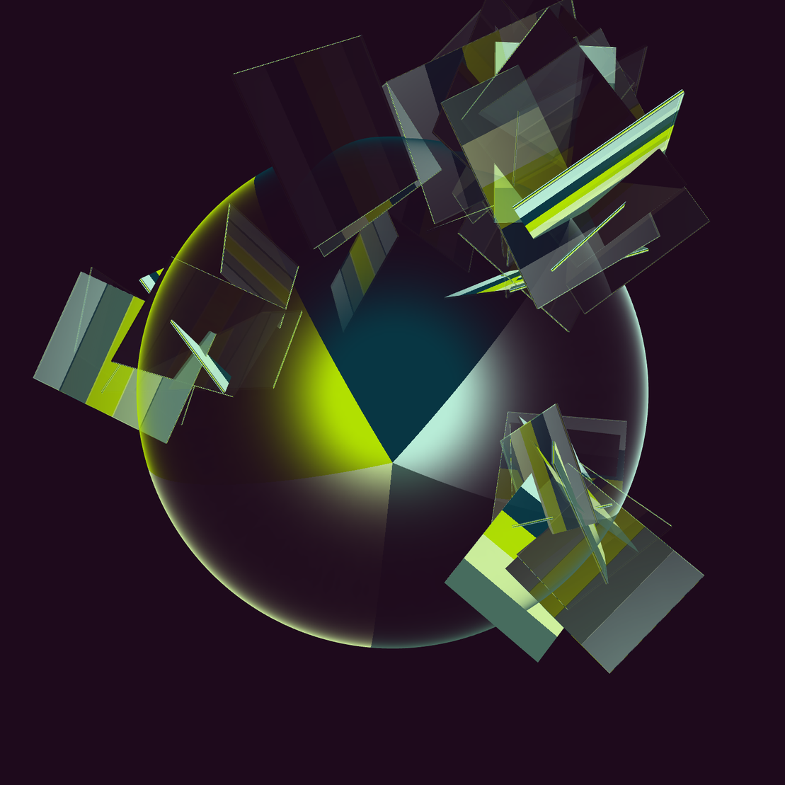 Composition with Sphere  #27