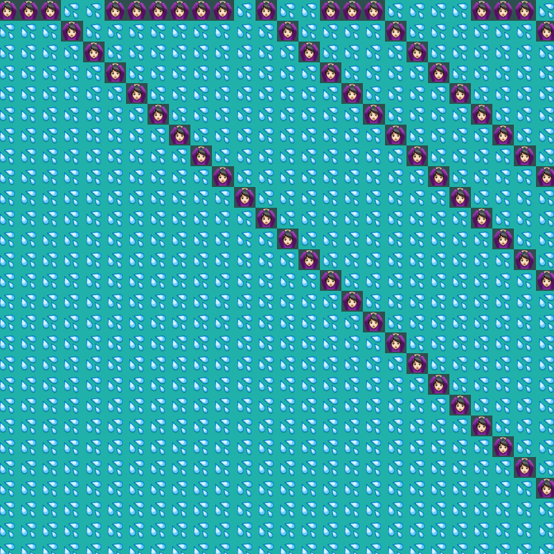 Elementary Cellular Emoji Automata #133