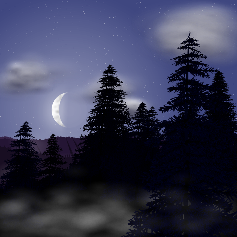 Moonlit Mountains #61