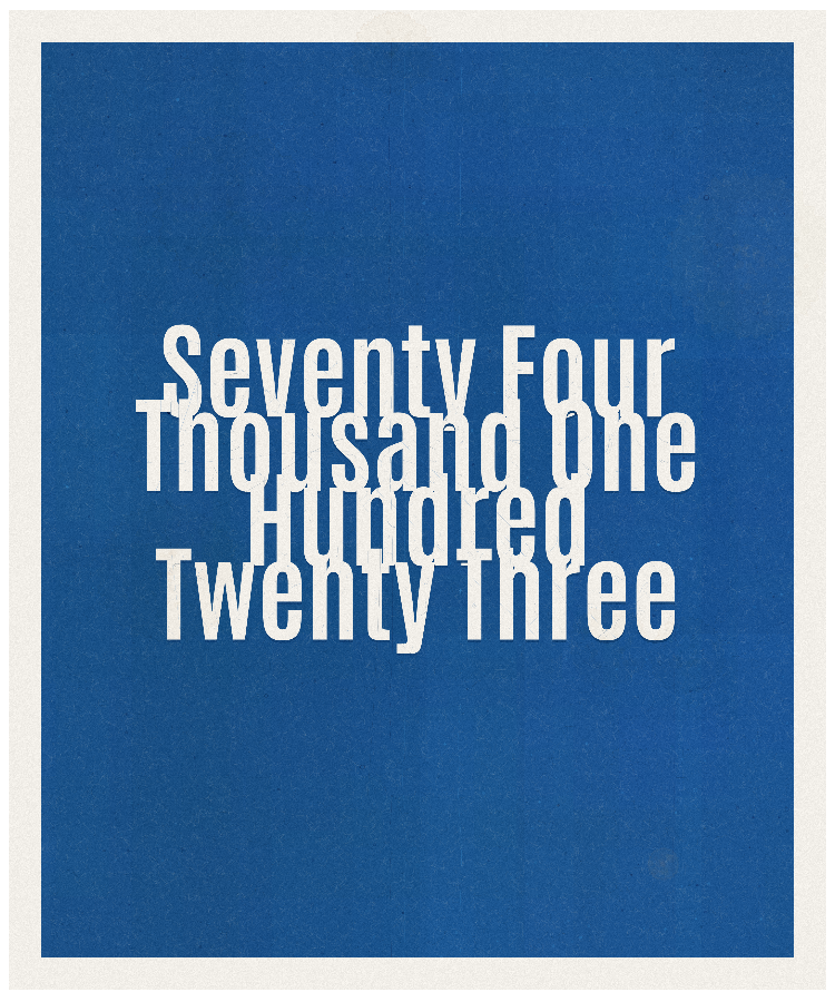 Count #74123
