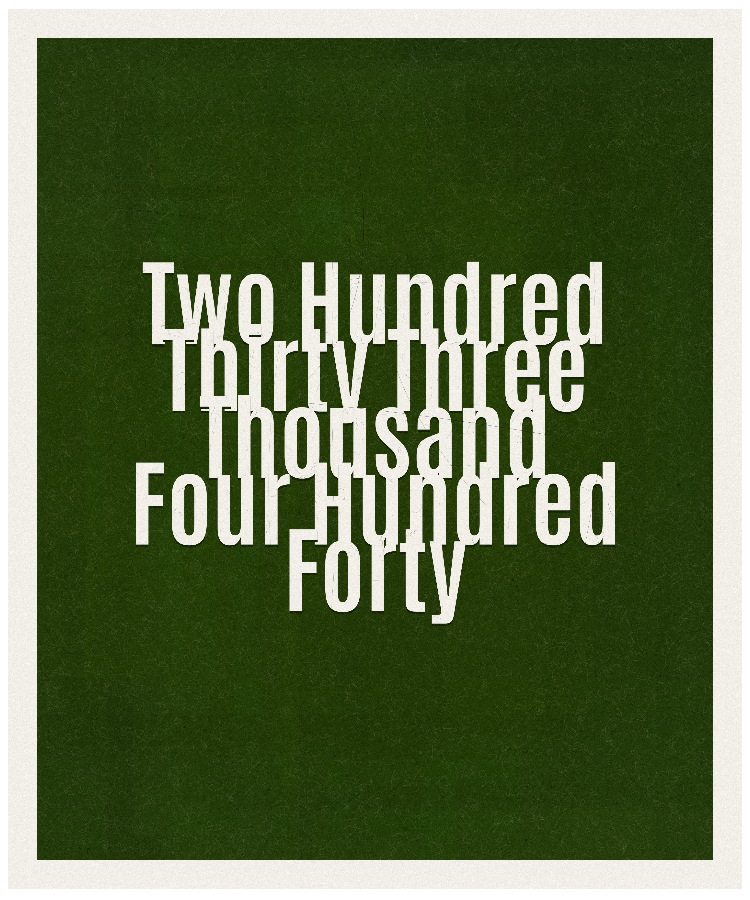 Count #233440