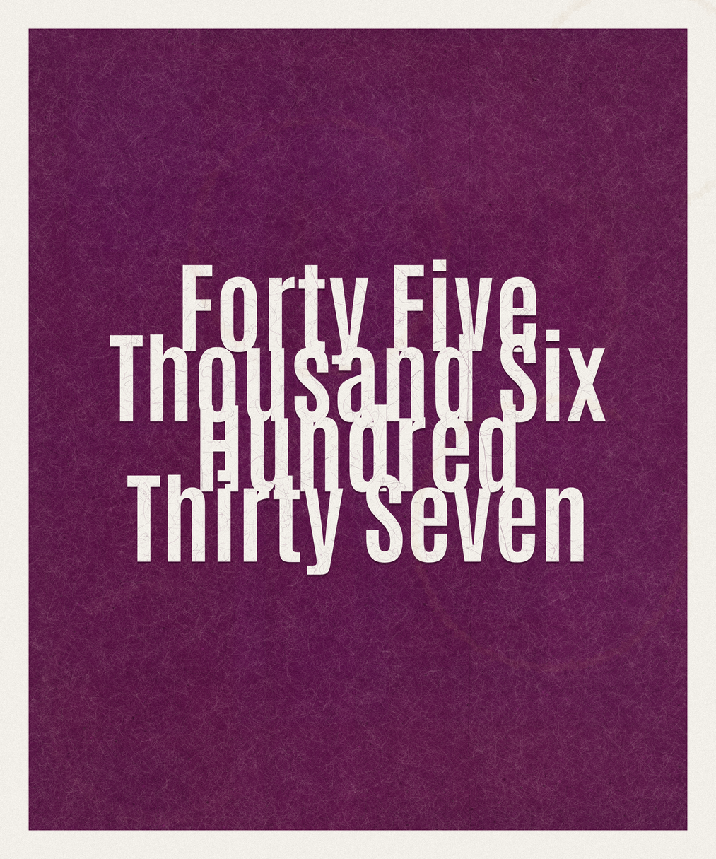 Count #45637