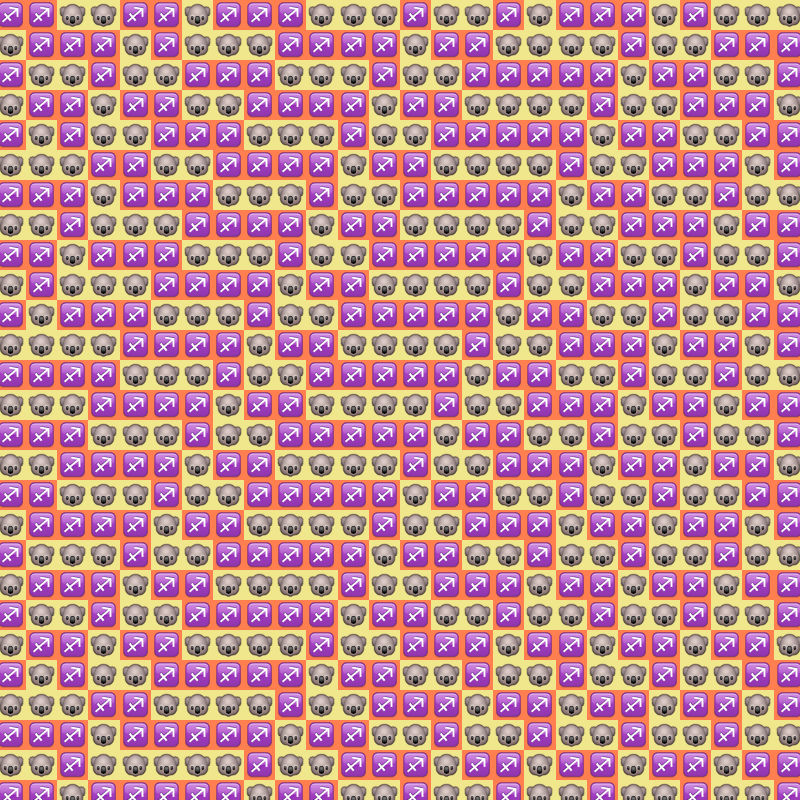 Elementary Cellular Emoji Automata #35