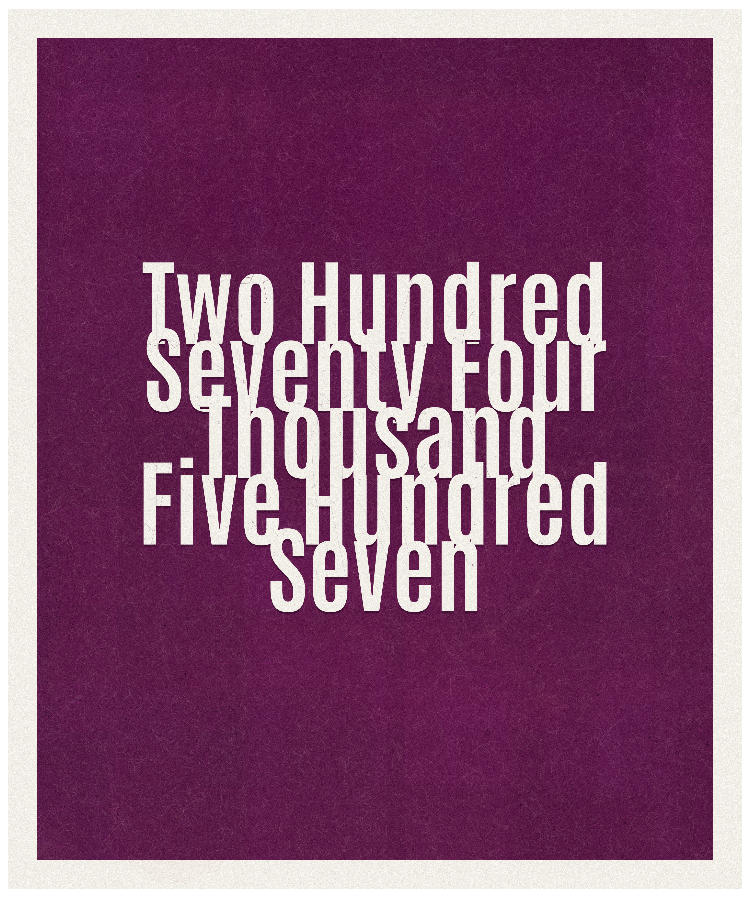 Count #274507