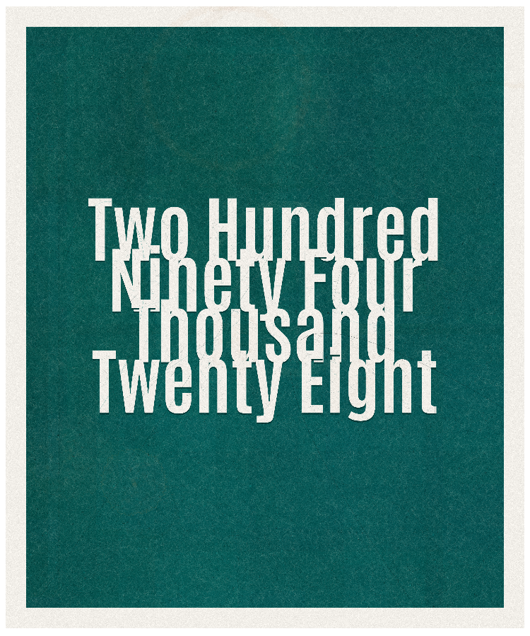 Count #294028