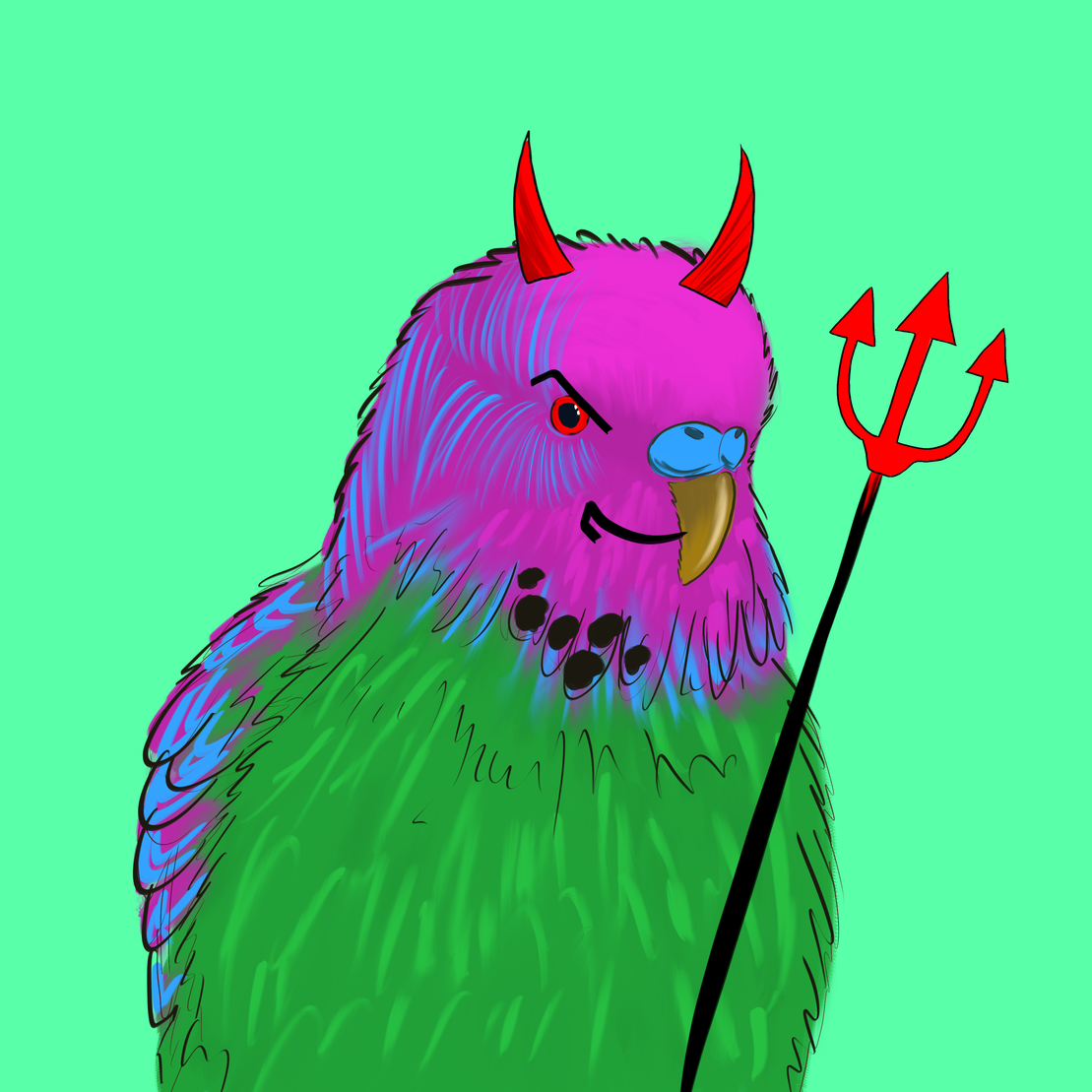 Neon Parrot #6