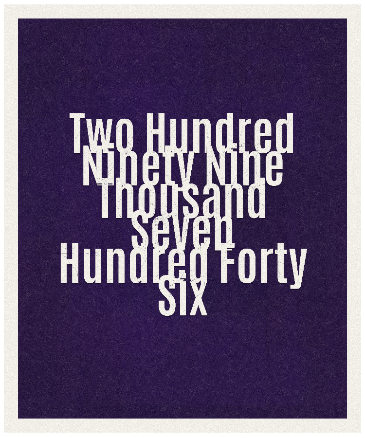 Count #299746