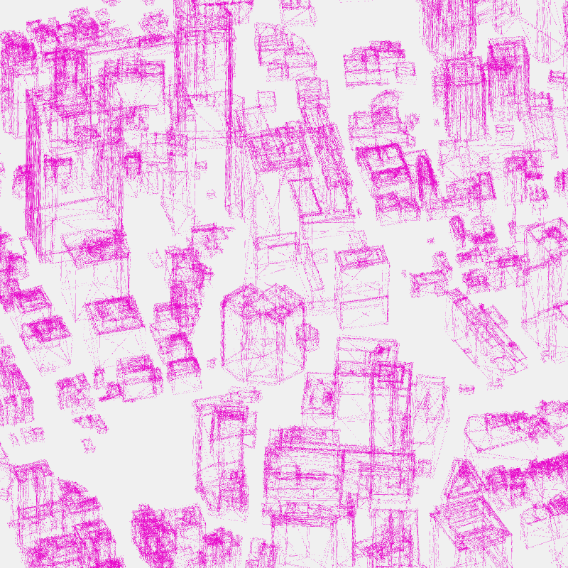 Algorithmic Drawing: Minato City Tokyo #72