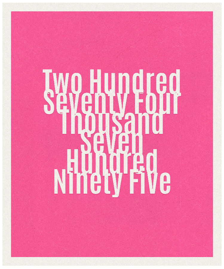 Count #274795