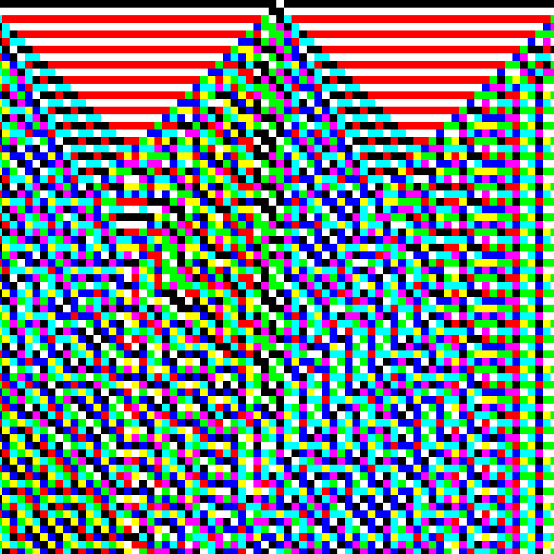 RGB Elementary Cellular Automaton #639