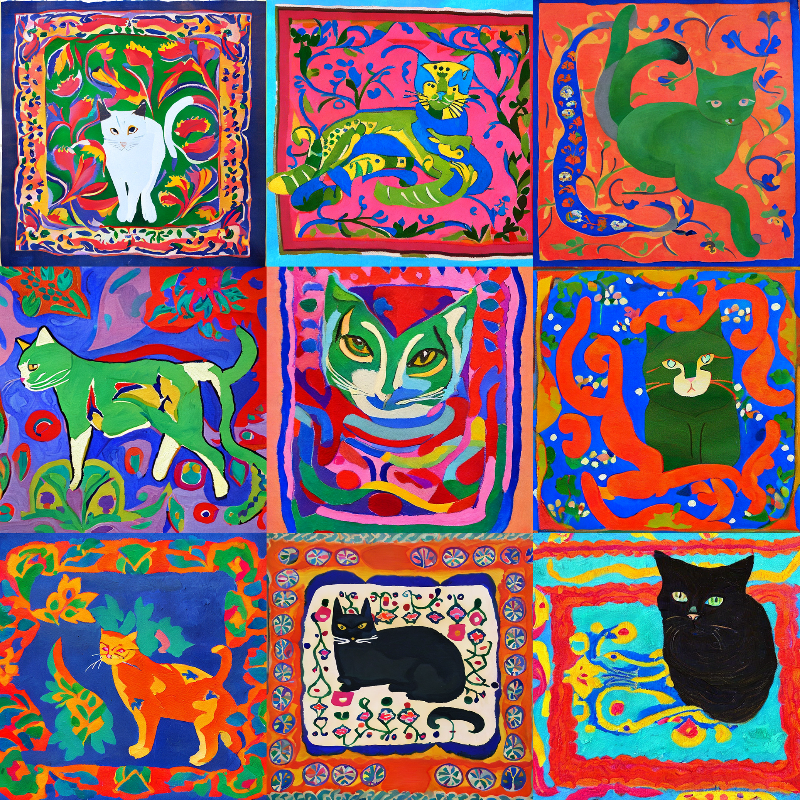 99 Patchworks of 9 Lives #43