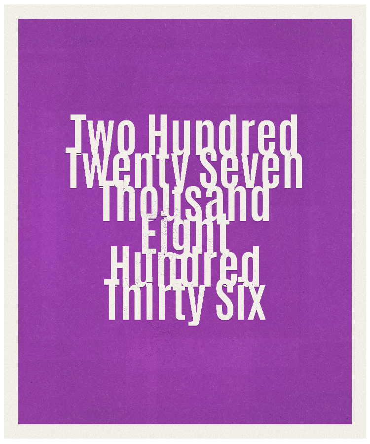Count #227836