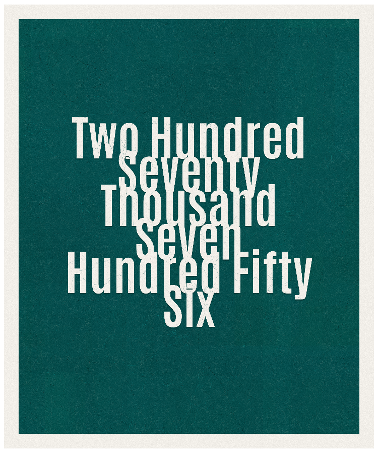 Count #270756
