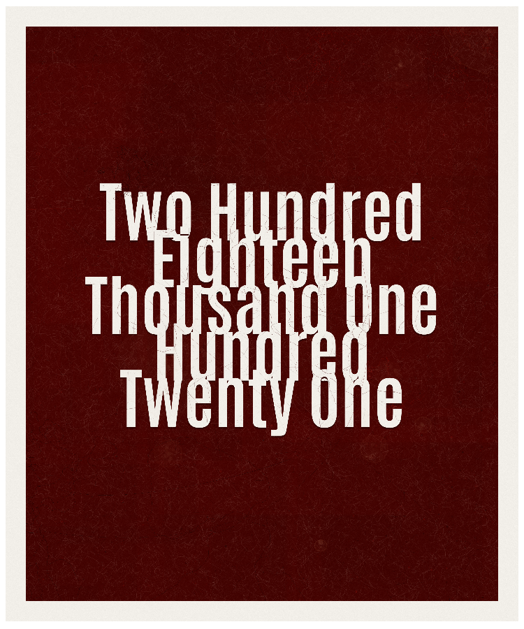 Count #218121