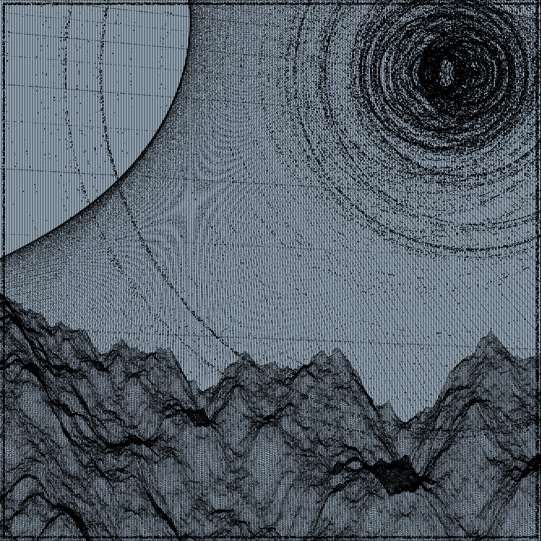 Surreal classic generative landscape #55