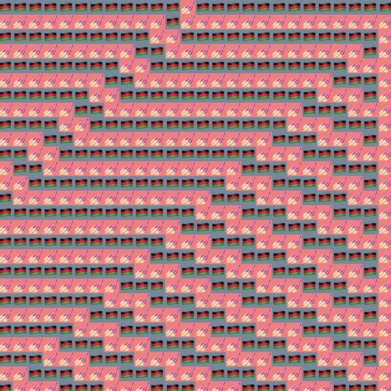 Elementary Cellular Emoji Automata #466