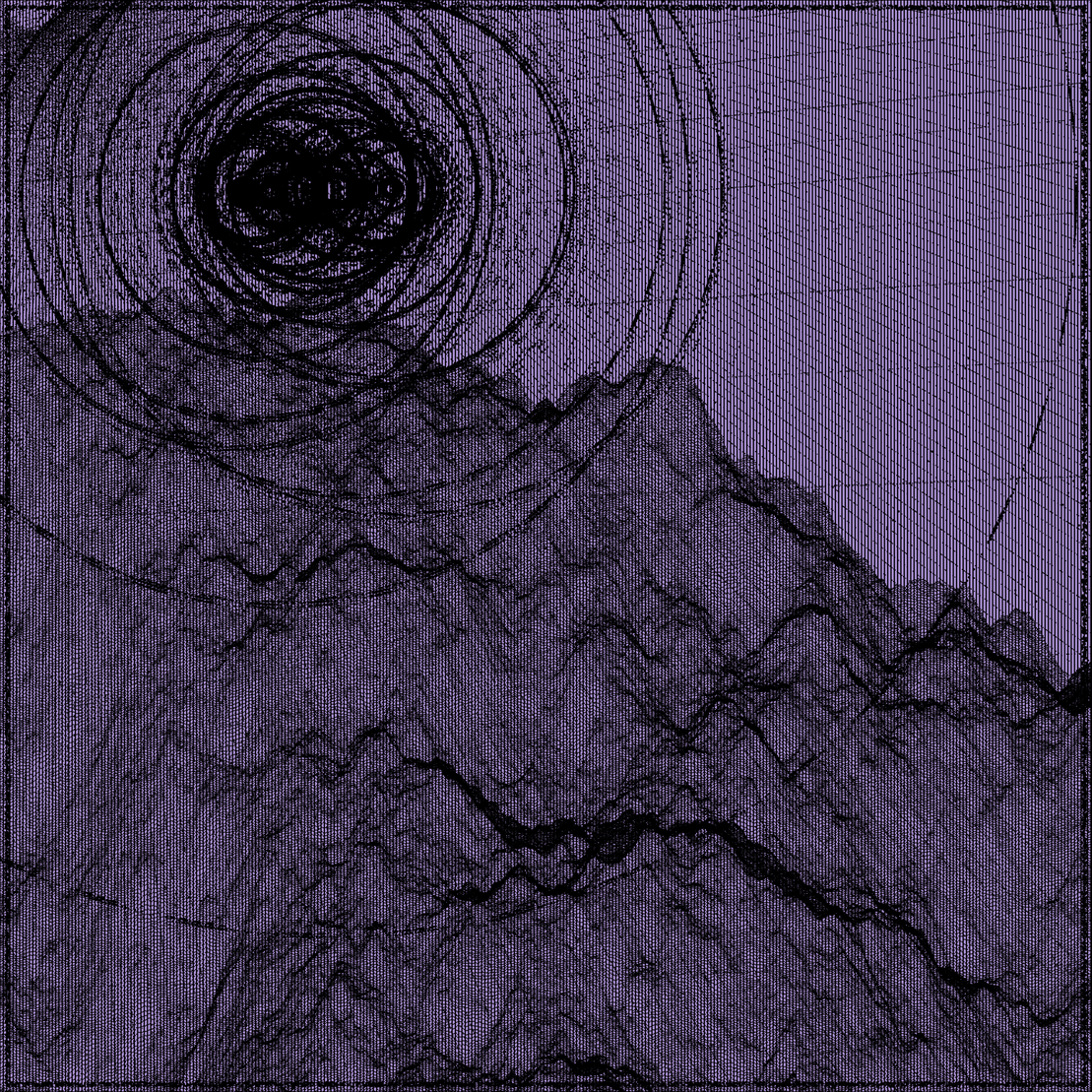 Surreal classic generative landscape #74