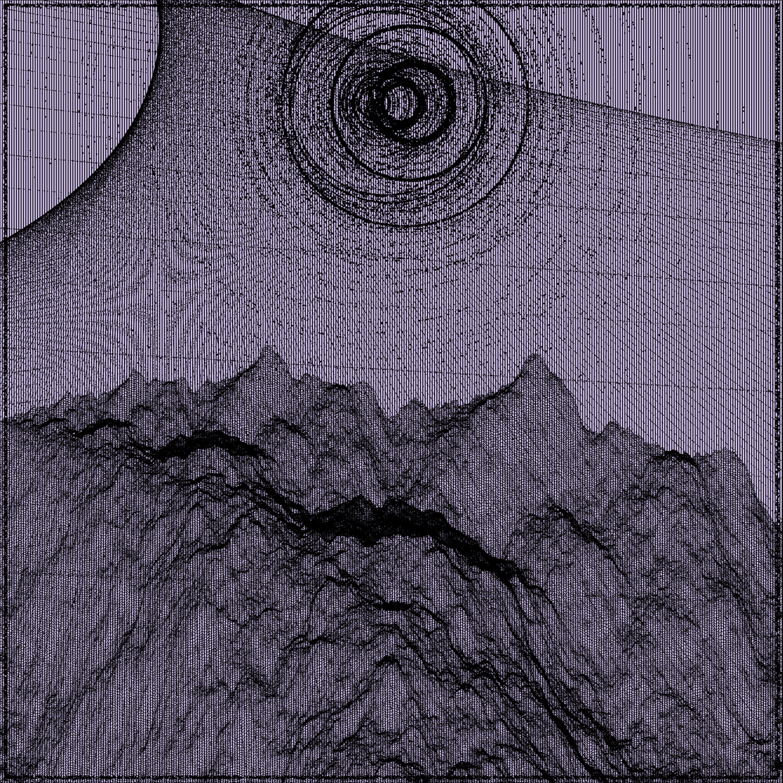 Surreal classic generative landscape #111