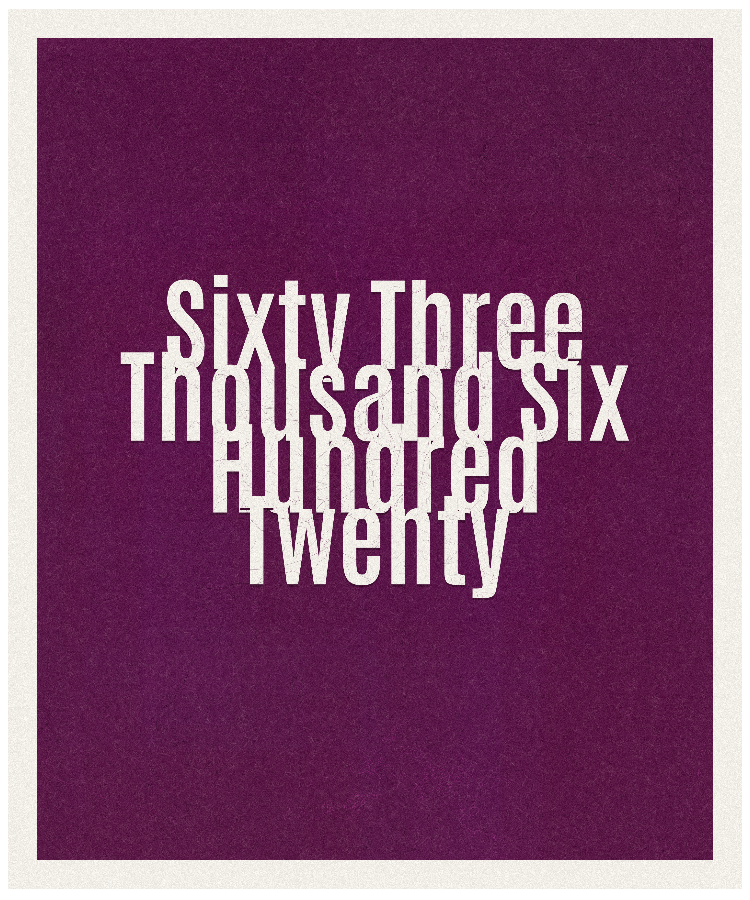 Count #63620