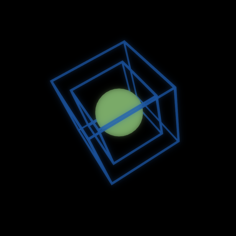 Generative Animation : Two Cube and Sphere #18