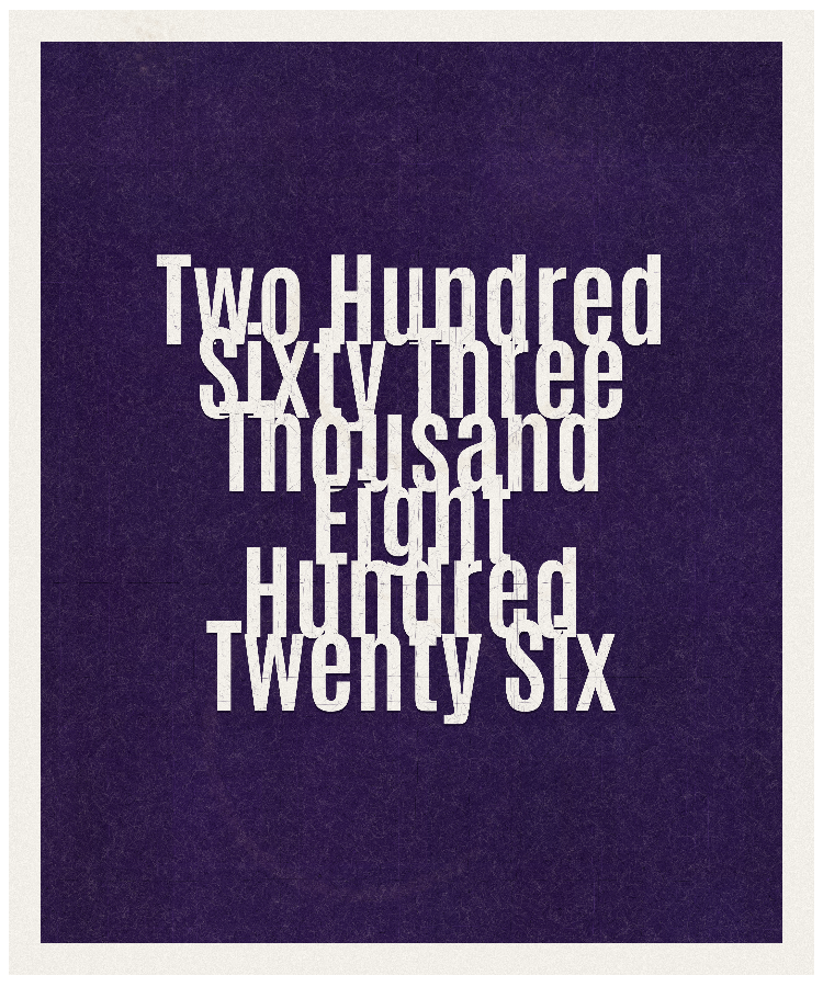 Count #263826
