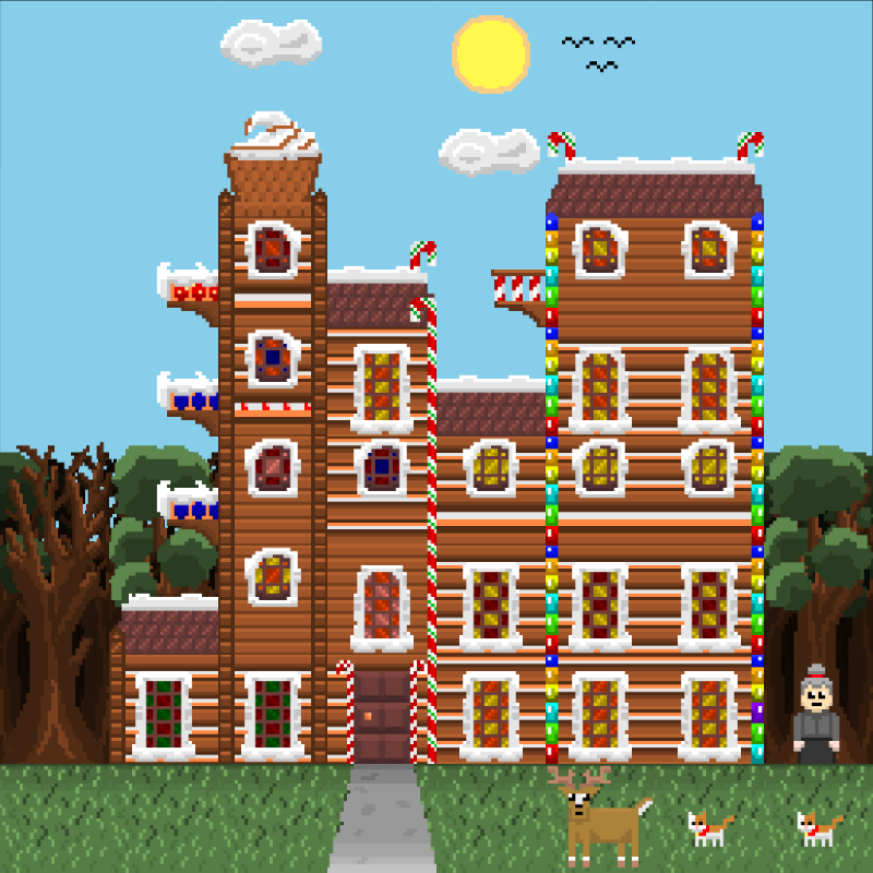 2D Mansion Candy House #100