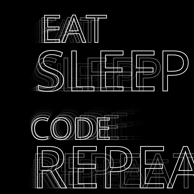 Eat Sleep Code Repeat #46