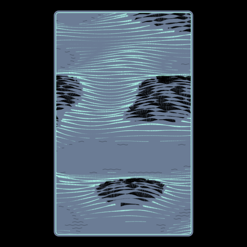 Topographic Playing Card #6