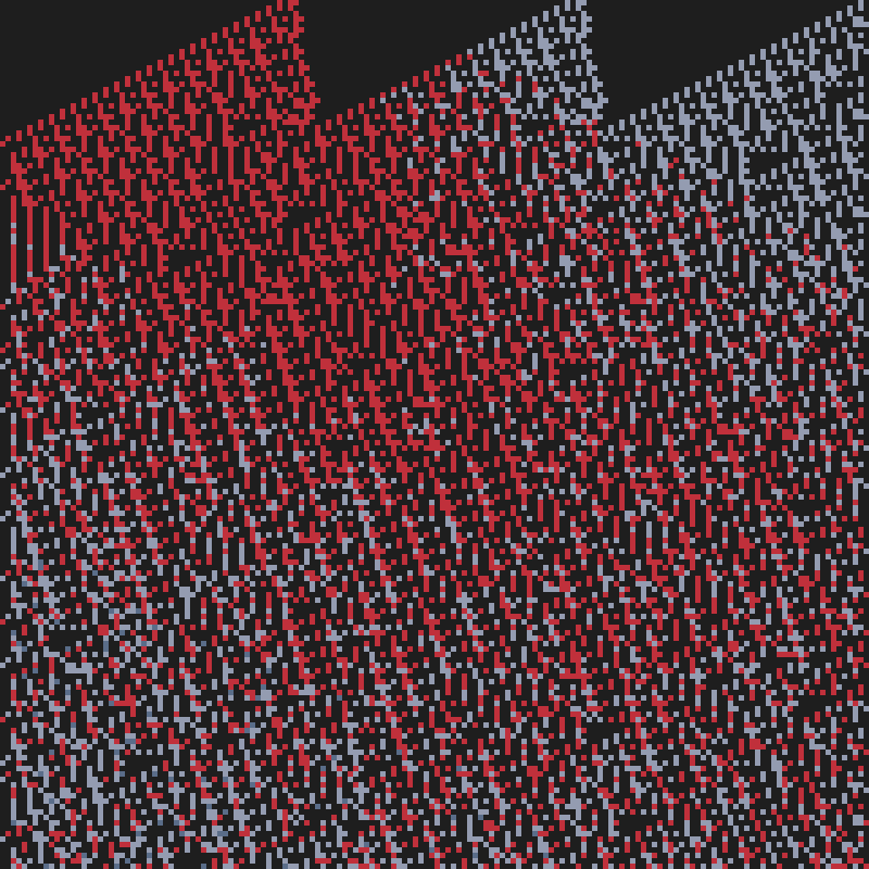 Colored Elementary Cellular Automaton #269