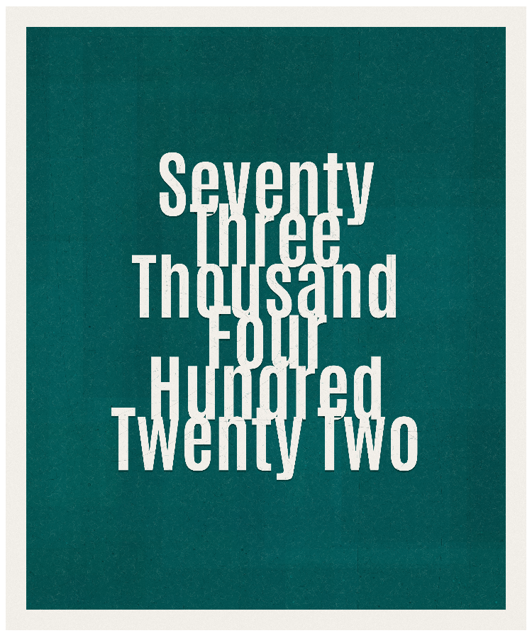 Count #73422
