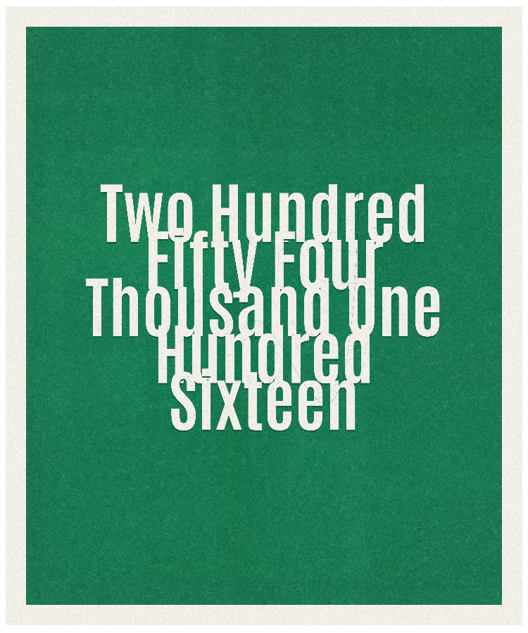 Count #254116