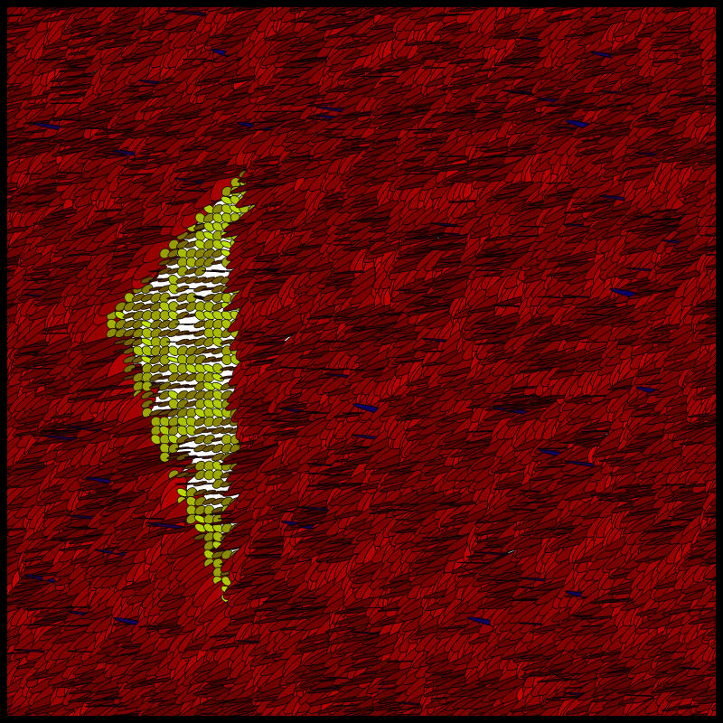 Flow Field Circles Triangle #35