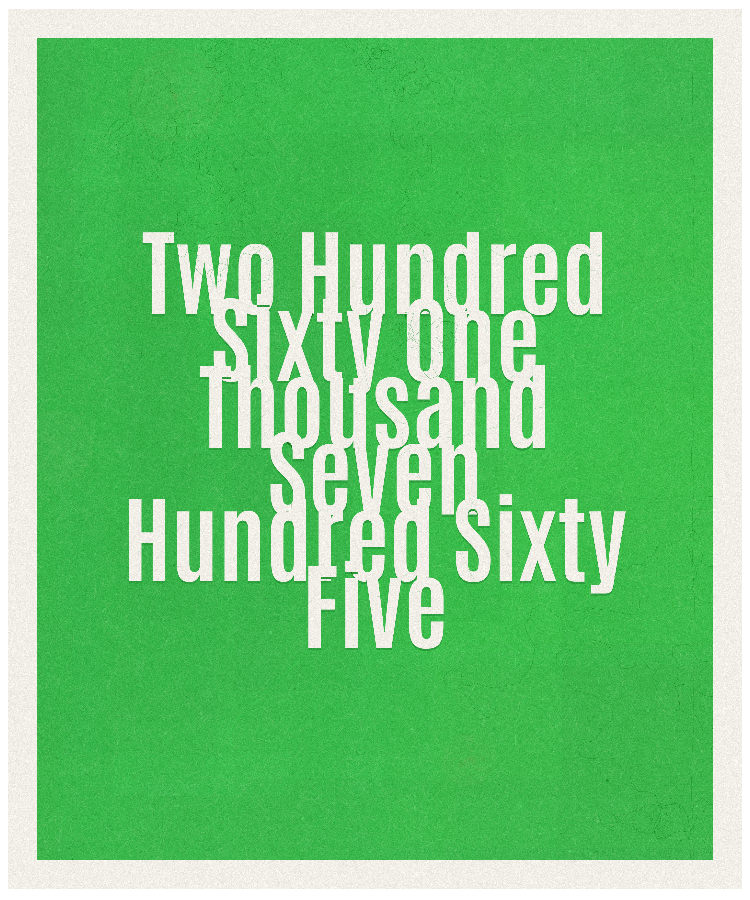 Count #261765
