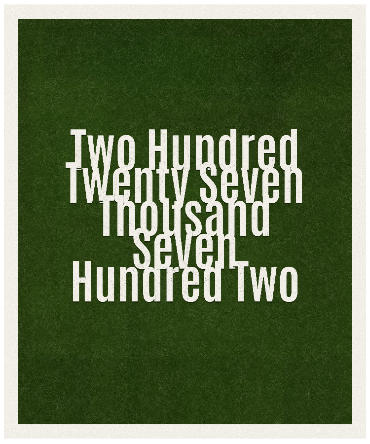 Count #227702