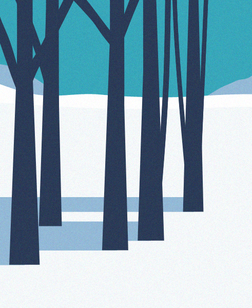 Minimal Snow Landscape #10