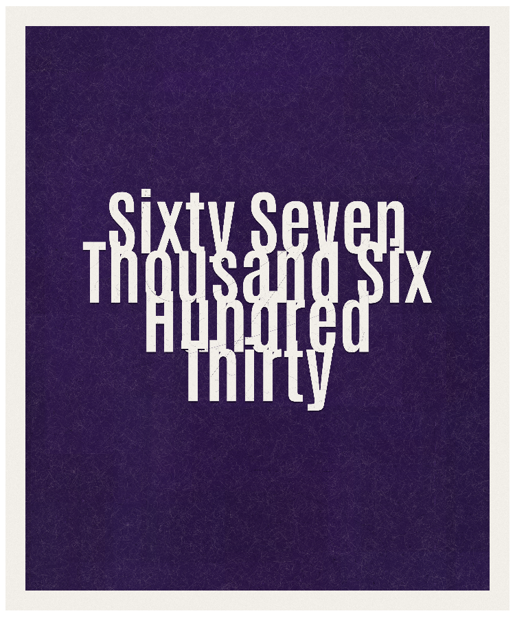 Count #67630