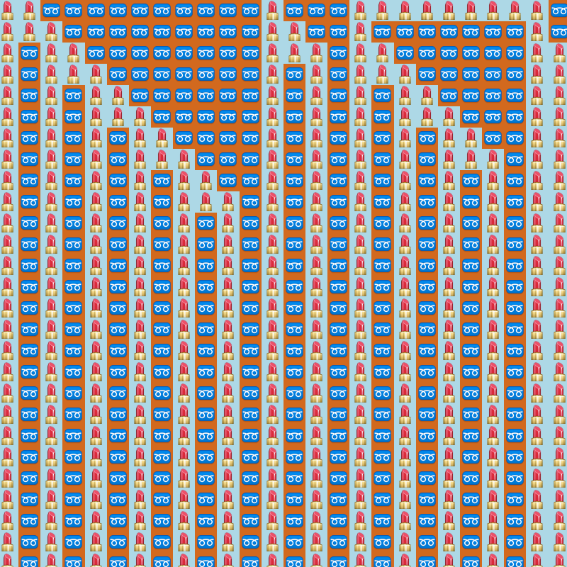 Elementary Cellular Emoji Automata #350