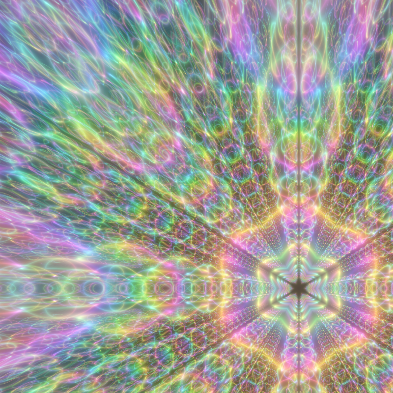 Fluorescent Hexagram #11