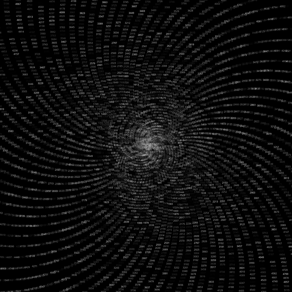 Polar Plot of Numbers #369