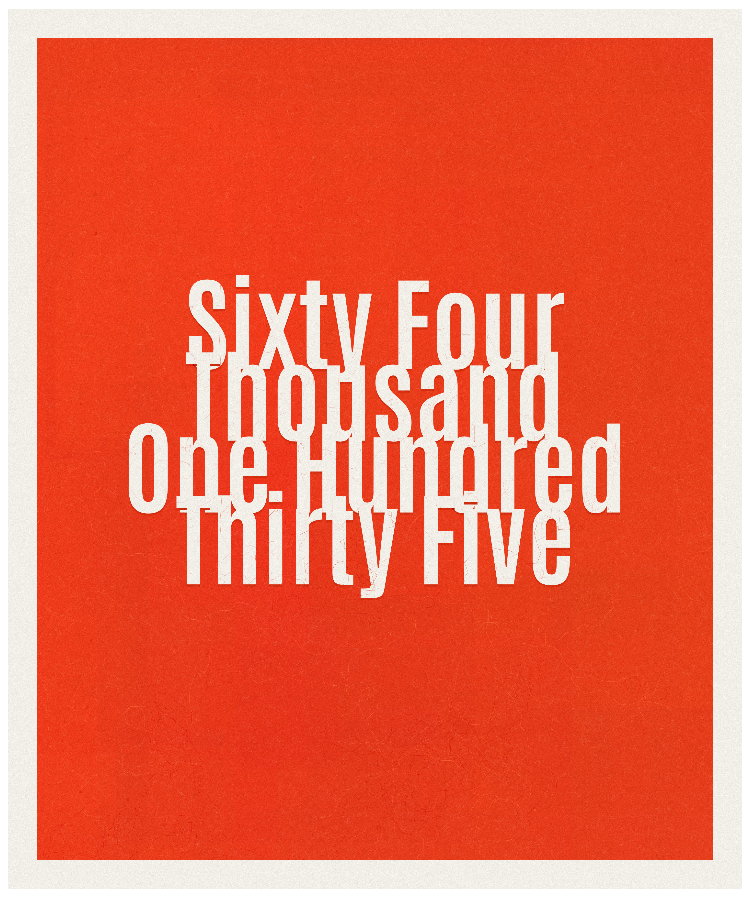 Count #64135