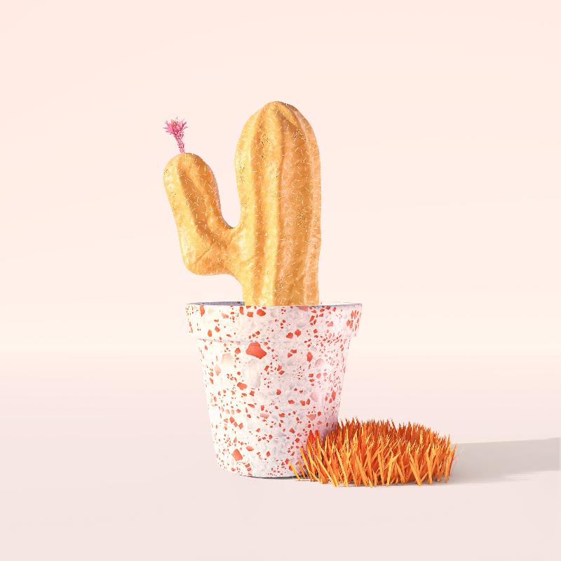 3D Crypto Cacti #53