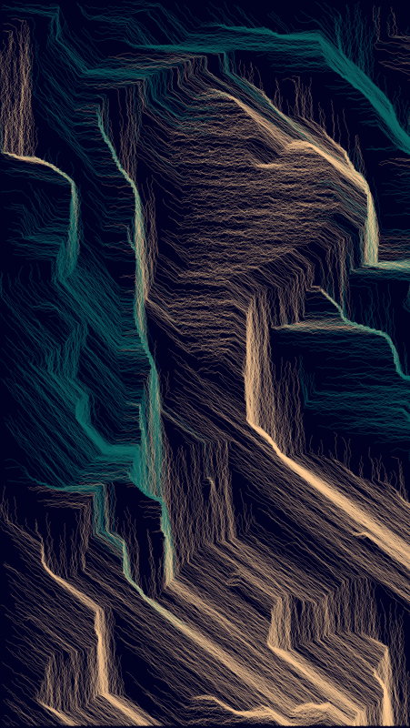 Algoscapes | Rock-face #464