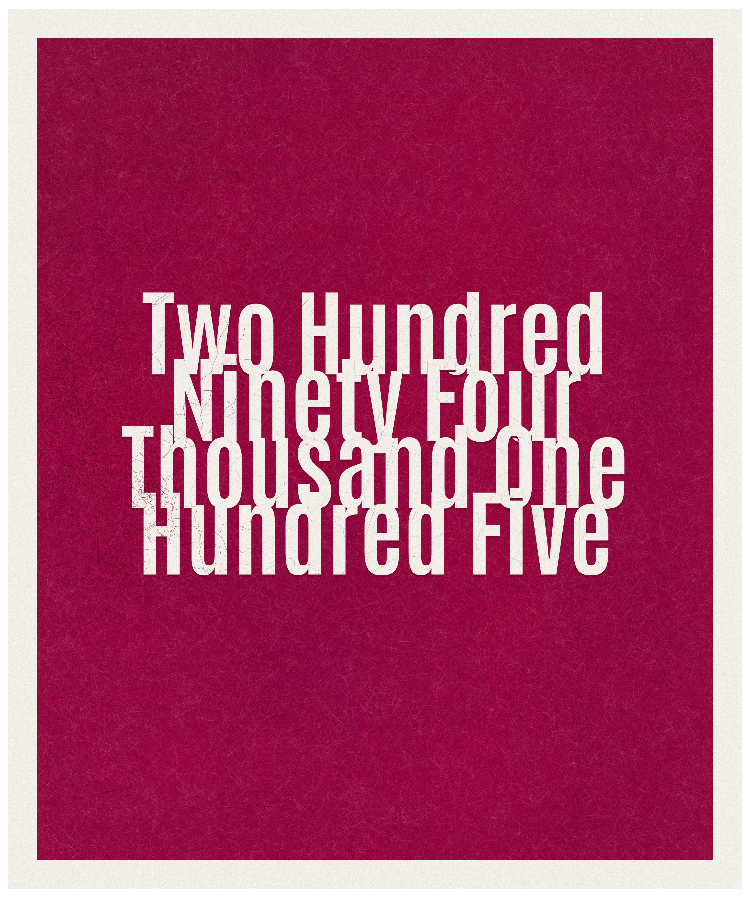 Count #294105