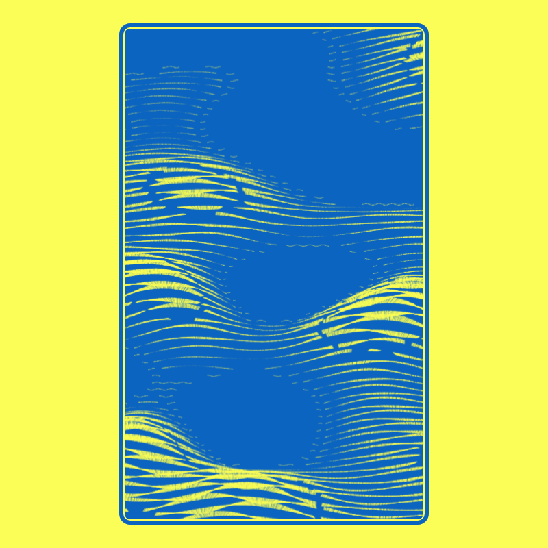 Topographic Playing Card #4