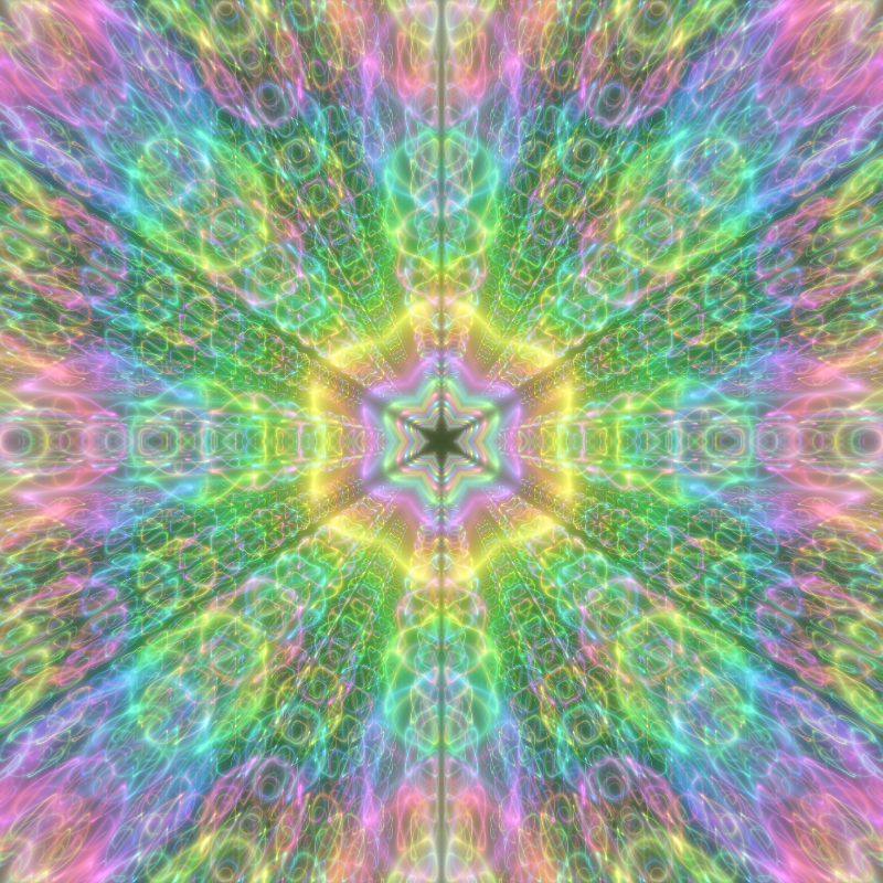 Fluorescent Hexagram #19