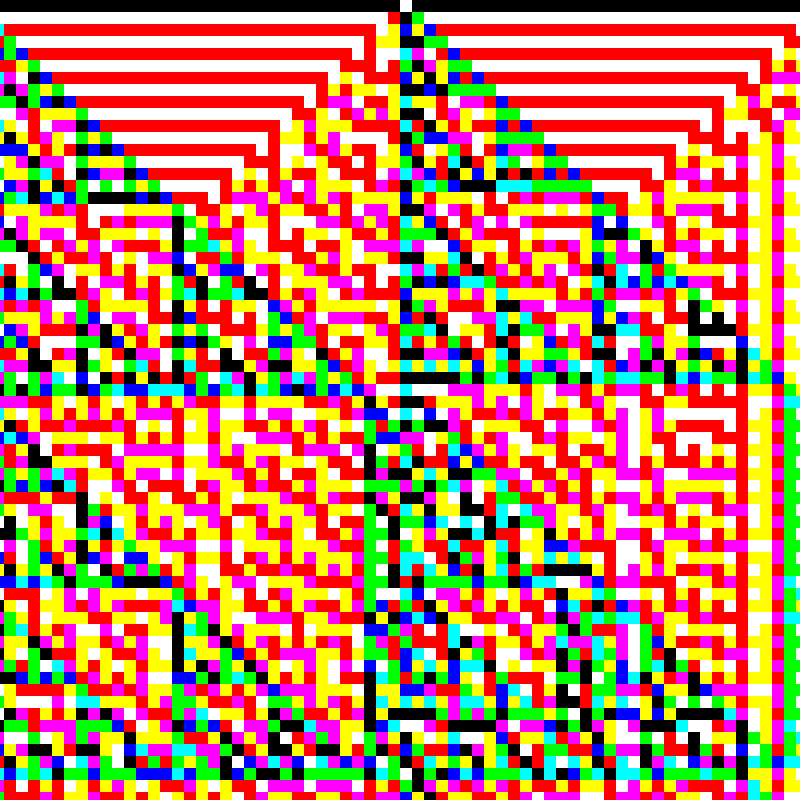 RGB Elementary Cellular Automaton #473