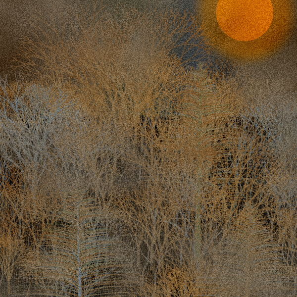 Moonlit Native Bush #58